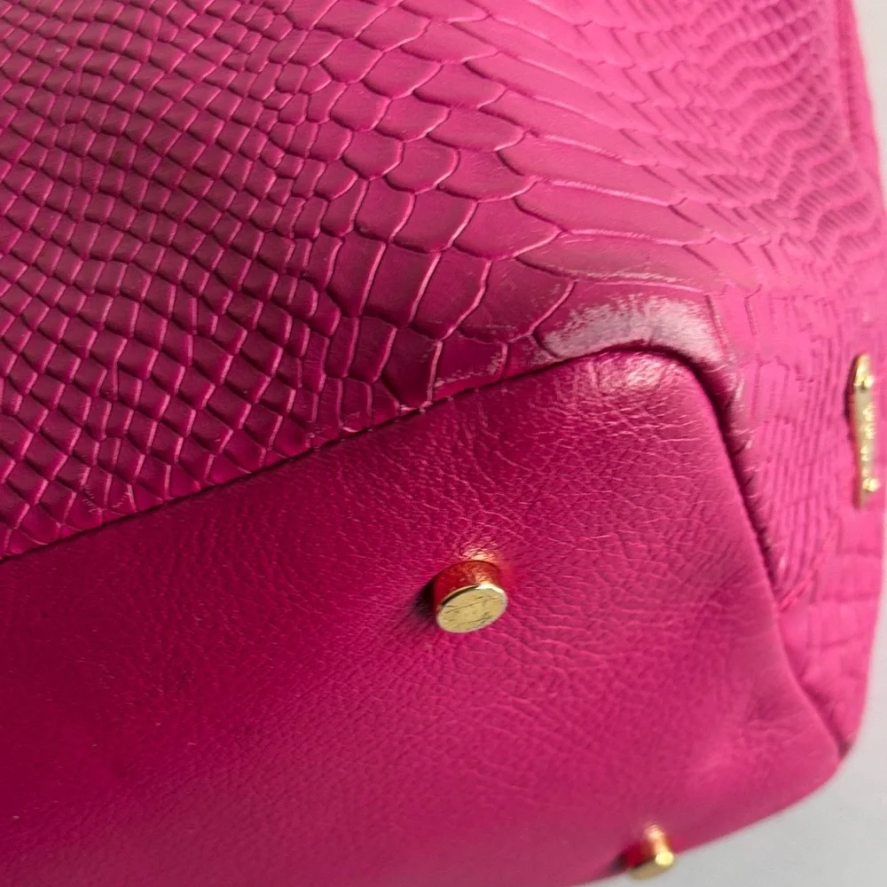 GiGi New York Fuchsia Textured Tote